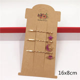 50Pcs Vintage Flower Jewelry Card, Necklace/Earring/Hairpin Packaging
