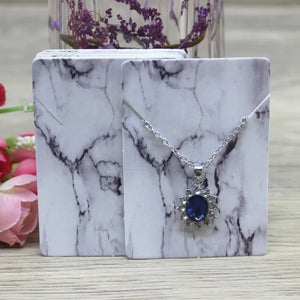 50Pcs Marbling Earring Necklace Card 5x5/5x9/5x6.5/5x7/6x6cm DIY Jewelry Display