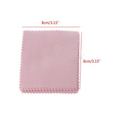 50Pcs Pink Polishing Cloth Jewelry Cleaner Brass & Copper Jewelry Tools