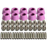 50Pcs Plasma Cutter Torch Consumables Kit For-60 SG-55 WSD-60