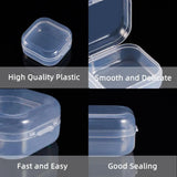 50Pcs Plastic Bead Containers Clear Jewelry Tool Box Carrying Cases