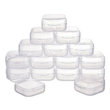 50Pcs Plastic Bead Containers Clear Jewelry Tool Box Carrying Cases