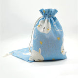 50Pcs Cartoon Drawstring Bag Bundle Pocket Burlap Bag Party Favors