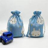 50Pcs Cartoon Drawstring Bag Bundle Pocket Burlap Bag Party Favors