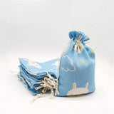 50Pcs Cartoon Drawstring Bag Bundle Pocket Burlap Bag Party Favors