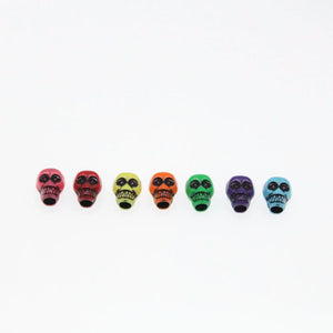 50Pcs Mixed Skull Big Hole Acrylic Spacer Beads Jewelry Making