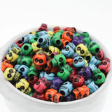 50Pcs Mixed Skull Big Hole Acrylic Spacer Beads Jewelry Making