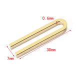 50Pcs Raw Brass Letter U Charms Earrings Pendants for Jewelry Making