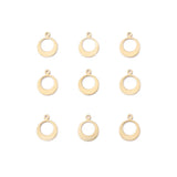 50Pcs Brass Moon Charms Pendant For DIY Jewelry Making