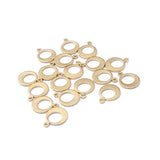 50Pcs Brass Moon Charms Pendant For DIY Jewelry Making