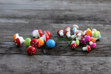 50Pcs Mini Red Foam Mushrooms Fairy Garden DIY Decorative Landscape Figure