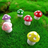 50Pcs Resin Mini Mushroom Figurines for Fairy Garden DIY Terrarium Decor