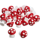 50Pcs Resin Mini Mushroom Figurines for Fairy Garden DIY Terrarium Decor