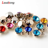 50Pcs Rose Acrylic Beads Drill Charm Pendants for Jewelry Making