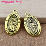 50Pcs St. Jude Thaddeus Religion Charms for Jewelry Making