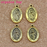 50Pcs St. Jude Thaddeus Religion Charms for Jewelry Making