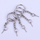 50Pcs Screw Eye Pin Key Chains With Open Jump Ring Chain Extender Eye Pins