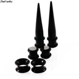 50Pcs Hot Acrylic Ear Gauge Taper and Plug Stretching Kit Body Piercing Jewelry