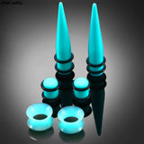50Pcs Hot Acrylic Ear Gauge Taper and Plug Stretching Kit Body Piercing Jewelry