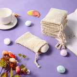50Pcs Exfoliating Sisal Soap Bag Shower Bath Soap Saver Pouch Holder
