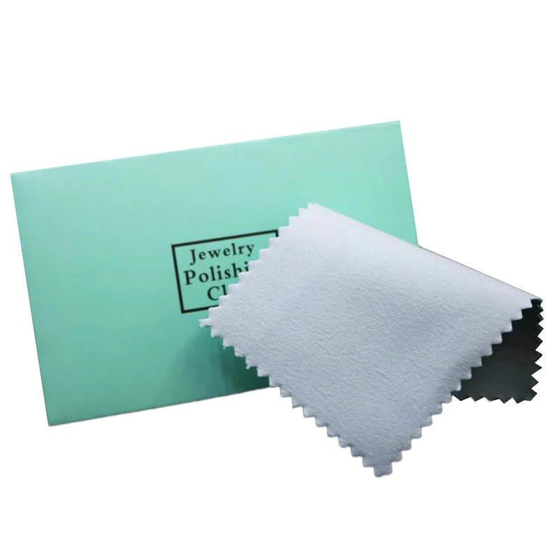 50Pcs Silver Polishing Cloth with Packaging Silver Cleaning Wipe Cloth