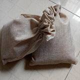 50Pcs Mini Burlap Jute Gift Bags Drawstring Wedding Party Jewelry Packaging