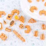 50Pcs Fake Cake, Bread & Egg Tart for DIY Earrings Necklace Charms