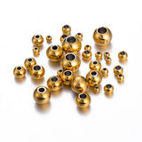 50Pcs Stainless Steel Spacer Beads DIY Jewelry Making Accessories