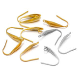 50Pcs Stainless Steel 2 Style Earring Hooks for DIY Jewelry Making