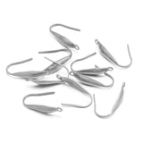 50Pcs Stainless Steel 2 Style Earring Hooks for DIY Jewelry Making