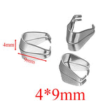 50Pcs Stainless Steel Clip Clasps Pendants Hooks Necklace Connecto