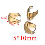 50Pcs Stainless Steel Clip Clasps Pendants Hooks Necklace Connecto