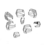 50Pcs Stainless Steel Clip Clasps Pendants Hooks Necklace Connecto