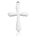 50Pcs Stainless Steel Cross Charms Pendant DIY Jewelry Making Charms Finding