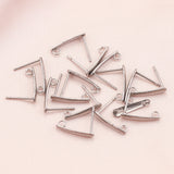 50Pcs Stainless Steel Ear Wire Coil Hooks for DIY Jewelry Making