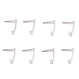 50Pcs Stainless Steel Ear Wire Coil Hooks for DIY Jewelry Making