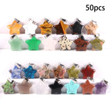 50Pcs Star Pendant Charm for Jewelry Making Findings Keychain Crafts