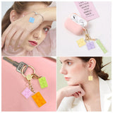 50Pcs Multicolor Resin Building Block Pendants for DIY Jewelry Making