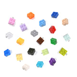 50Pcs Multicolor Resin Building Block Pendants for DIY Jewelry Making