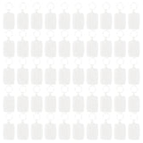 50Pcs Transparent Blank Insert Photo Picture Frame Key Ring Split Keychain