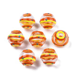 50Pcs Glass Enamel Beads Colorful Round Spot Necklace Earring Jewelry