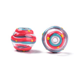 50Pcs Glass Enamel Beads Colorful Round Spot Necklace Earring Jewelry
