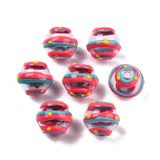 50Pcs Glass Enamel Beads Colorful Round Spot Necklace Earring Jewelry