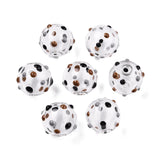 50Pcs Glass Enamel Beads Colorful Round Spot Necklace Earring Jewelry