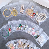 50Pcs Transparent PVC Jewelry Organizer Box Package Bags Self Sealing Pouch