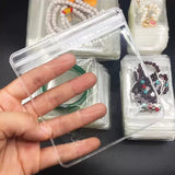 50Pcs Transparent PVC Jewelry Organizer Box Package Bags Self Sealing Pouch