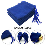 50Pcs Velvet Drawstring Bags for Organization and Packaging