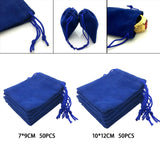 50Pcs Velvet Drawstring Bags for Organization and Packaging