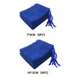 50Pcs Velvet Drawstring Bags for Organization and Packaging