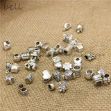 50Pcs Vintage Big Hole Beads Antique Metal Mixed DIY Charm Bracelets